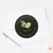 Étiquette de confiture de chaux maison en or | Noi (Enveloppe)