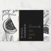 Étiquette de confiture de fig maison moderne (Étiquettes simples)