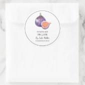 Étiquette de confiture de figues maison simple (Sac)