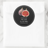 Étiquette de confiture de figues maison simple (Sac)
