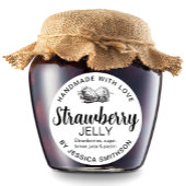Étiquette de confiture de fraise maison STRAW01rd