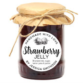 Étiquette de confiture de fraise maison STRAW01rd