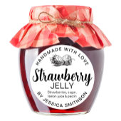 Étiquette de confiture de fraise maison STRAW01rd