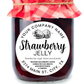 Étiquette de confiture de fraise maison STRAW04rd