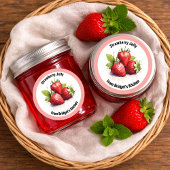 Étiquette de Confiture de Fraise Maison STRAW05rd