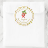 Étiquette de confiture de fraise maison vintage l  (Sac)