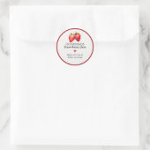 Étiquette de Confiture de Fraises Maison | Autocol (Sac)
