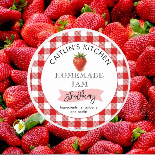 Étiquette de confiture de fraises maison | Petit l