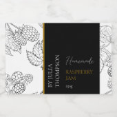 Étiquette de confiture de framboise maison moderne (Étiquettes simples)