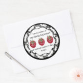 Étiquette de confiture de framboise Personnaliser (Enveloppe)