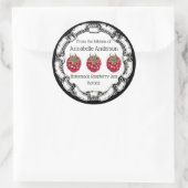 Étiquette de confiture de framboise Personnaliser (Sac)