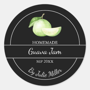 Étiquette de confiture de goyave maison simple N