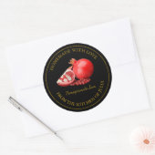 Étiquette de Confiture de Grenade Maison | Noir (Enveloppe)