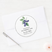 Étiquette de Confiture de Myrtille Maison Simple (Enveloppe)