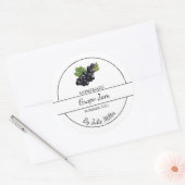 Étiquette de confiture de raisins maison simple (Enveloppe)