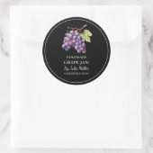 Étiquette de confiture de raisins maison simple (Sac)