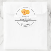 Étiquette de confiture de Tangerine maison simple (Sac)