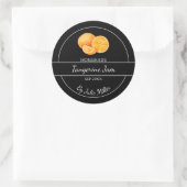 Étiquette de confiture de Tangerine maison simple  (Sac)