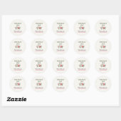 Étiquette de confiture des Fêtes | Autocollant de  (Feuille)