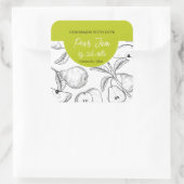 Étiquette de confiture d'ours maison noir et blanc (Sac)