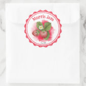 Étiquette de confiture fraise (Sac)