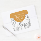 Étiquette de confiture Mango fait maison noir et b (Enveloppe)