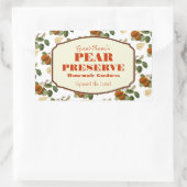 Étiquette de confiture Pear Preserve (Sac)