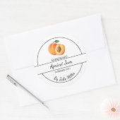 Étiquette de confiture simple Apricot fait maison (Enveloppe)