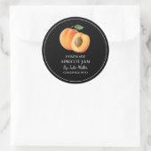 Étiquette de confiture simple Apricot fait maison (Sac)