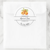 Étiquette de confiture simple Apricot fait maison (Sac)
