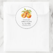 Étiquette de confiture simple Apricot fait maison (Sac)
