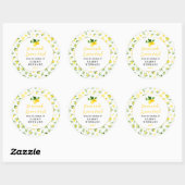 Étiquette de conservation de citronnade maison (Feuille)