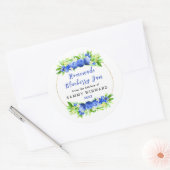 Étiquette de conservation de confiture de myrtille (Enveloppe)