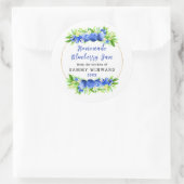 Étiquette de conservation de confiture de myrtille (Sac)