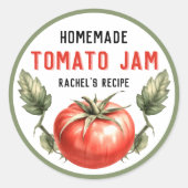 Étiquette de conservation de confiture de tomate p (Devant)