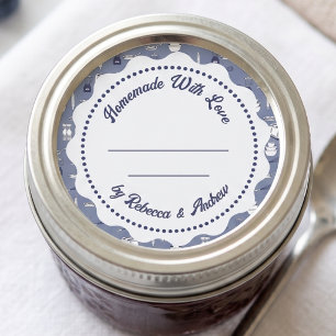Étiquette de conservation de confiture   Pot Mason