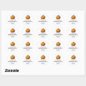 étiquette de conservation de jus de citrouille fai (Feuille)