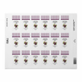 étiquette de conservation de jus de raisin rouge f (Feuille entière)