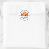Étiquette de conservation de jus d'orange fait mai (Sac)