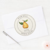 Étiquette de conservation de la gelée de poire vin (Enveloppe)