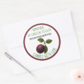 Étiquette de conservation de prunes maison en cons (Enveloppe)