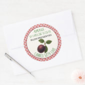 Étiquette de conservation de prunes maison en feui (Enveloppe)