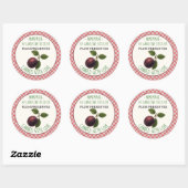 Étiquette de conservation de prunes maison en feui (Feuille)