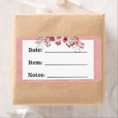 Étiquette de conservation et de mise en conserve d (En situation)