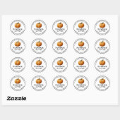 Étiquette de conserve de beurre de citrouille (Feuille)
