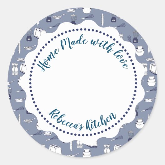 Étiquette de conserve de confiture | Pot Mason fai (Devant)