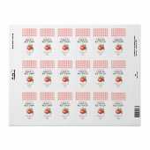 Étiquette de conserve de Ketchup de tomate fait ma (Feuille entière)