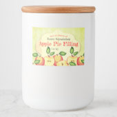 Étiquette de conserverie à tarte pomme (Devant)
