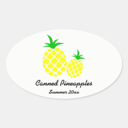 Étiquette de Conserves d'Ananas