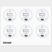Étiquette de Conserves de Myrtilles Maison (Feuille)